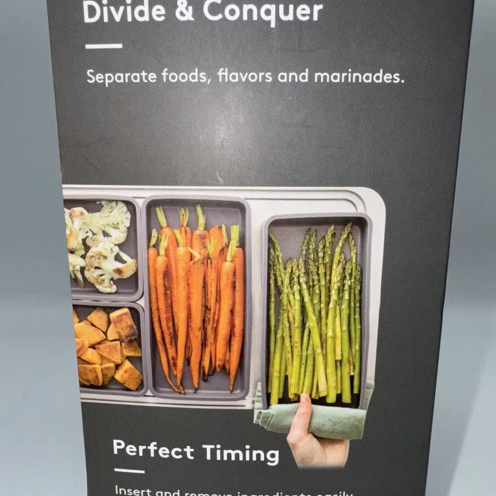 Prep'd Cheat Sheets - Original Sheet Pan Dividers &‎ Pan (4 Dividers)